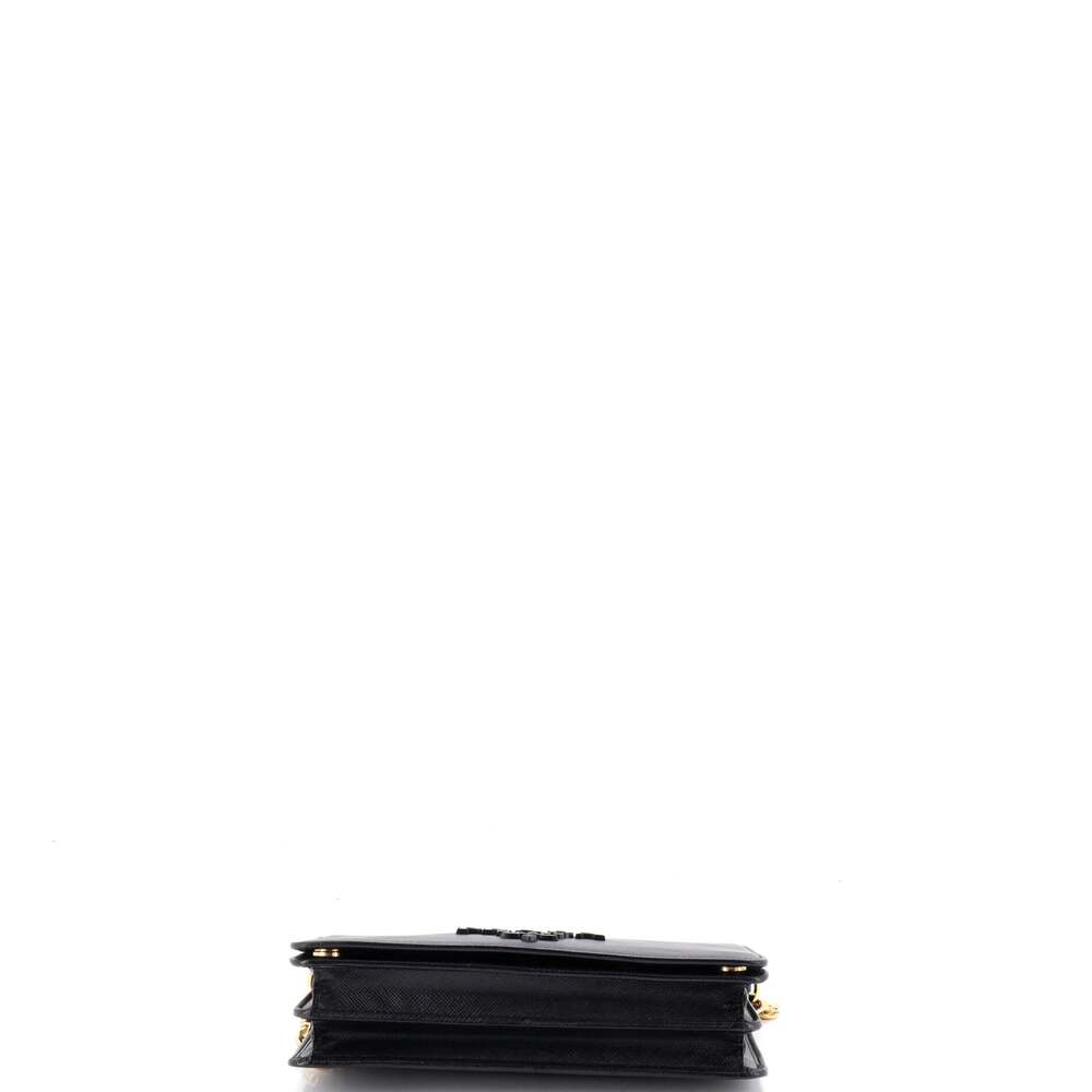Prada Monochrome Wallet On Chain #243384P12B - Picture 4 of 7